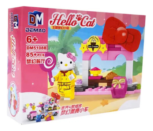 Armable Hello Kitty Bloques Set Carrito De Comida