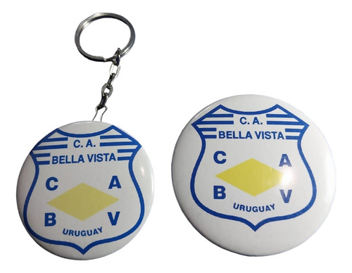 Bella Vista. Pin + Llavero Destapador. Todos Los Equipos