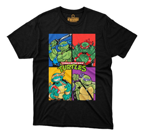 Playera Tortugas Ninja Retro Rafael Leonardo Donatello