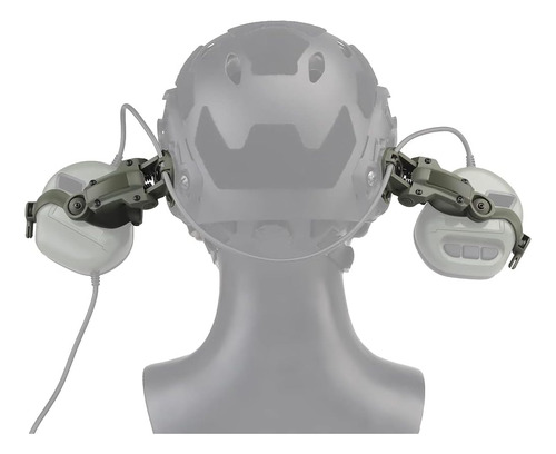 Adaptador De Riel De Casco De Rotación Múltiple Gydehutj El