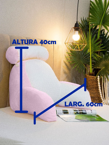 Travesseiro De Encosto Ergonomico Almofada De Gestante Macio