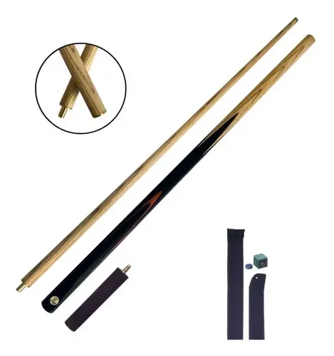 Taco De Billar John West - 140 Cm Una Pieza - Puntas Intercambiables 12 Mm - Para Prinicipiantes Y Lugares Públicos