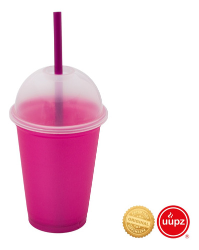 30 Vasos Tipo Bolo Para Fiesta- Candy Bar Mini Saturn 12 Oz Color ROSA METALICO