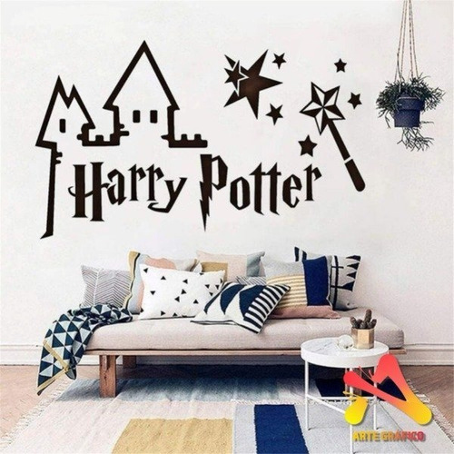 Vinilo De Corte Decorativo De Harry Potter 50x30cm