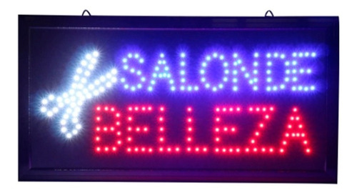Aviso Led 48x25 Salon De Belleza Moblihouse
