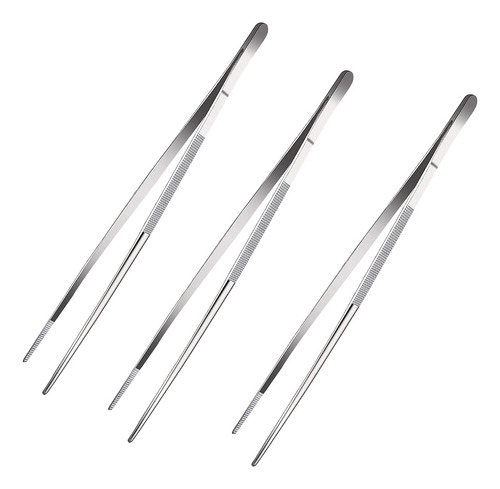 Pinzas De Chef Para Emplatar 25cm Rectas