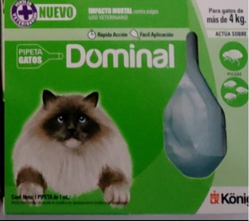 Pipeta Antipulgas Dominal Gato Mas De 4kg