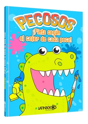 Libros Infantiles Para Pintar Pecosos + 3 Años -dinosaurios