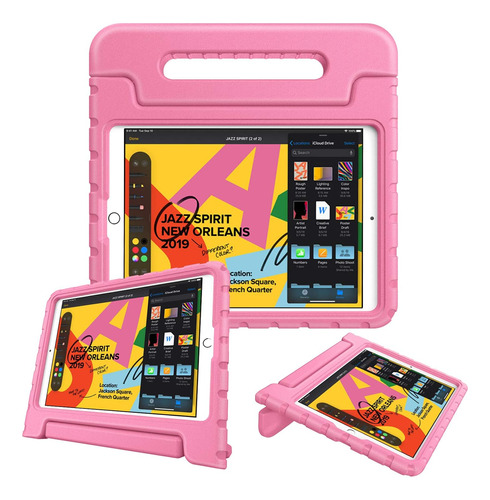 Funda New Para iPad Fintie 10.2 9a/8a/7a Gen Ideal P/niños/p