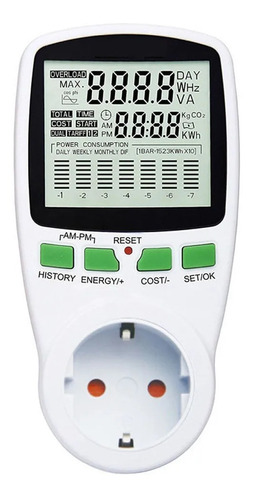 Medidor Watts Calcula Gastos Consumo Electricidad Mimall