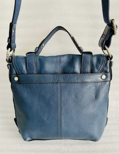 Imagen 2 de 6 de Bolsa Fossil Morral Original Piel Genuina Mariconera Unisex