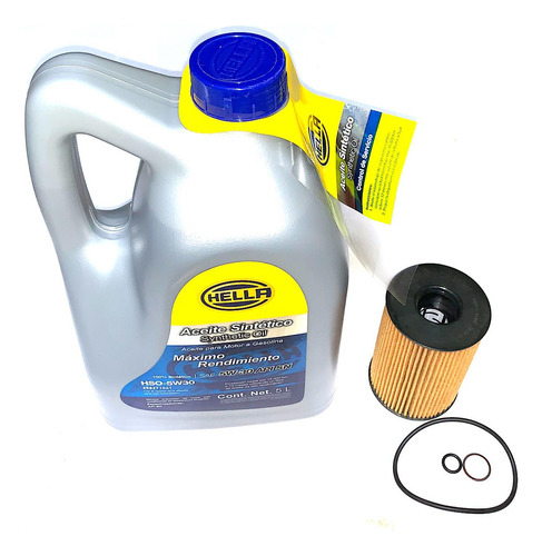 Garrafa 5w30 Sintético Hella + Filtro Bmw X5, X6, X7, 12-24