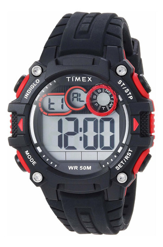 Reloj Hombre Timex Tw5m27000 Cuarzo Pulso Negro En Silicona