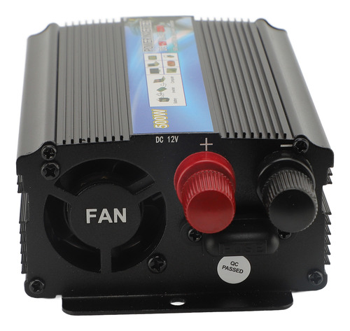 Inversor De Energia Para Carro 12v 500w Em Liga De Alumínio