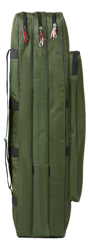Bolsa Para Cañas De Pescar De 90 Cm, 3 Capas, Portátil Y Ple