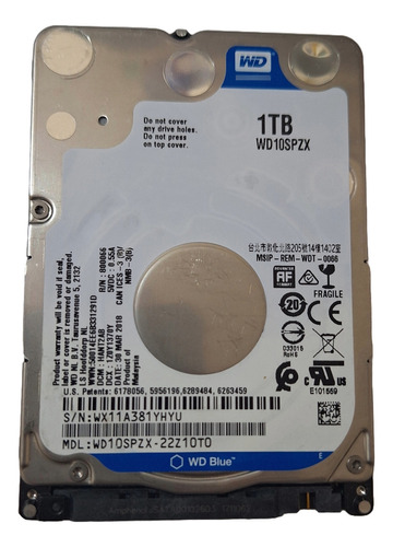 Disco Duro Notebook Western Digital Blue Wd10spzx 1tb 2,5