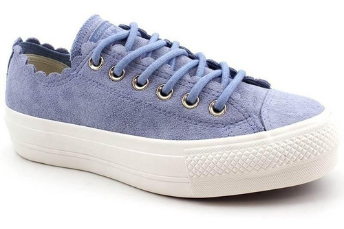 Tênis All Star Flatform Azul Aço Ct11810002 Original C/nota