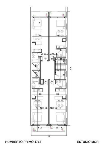 Imagen 4 de 4 de Humberto 1º Y Av. Entre Rios 7,75 X 49 Apto 1800 M2 Vendibles Codigo Nuevo
