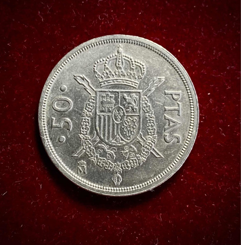 Moneda 50 Pesetas España 1983 Km 825 Juan Carlos 1