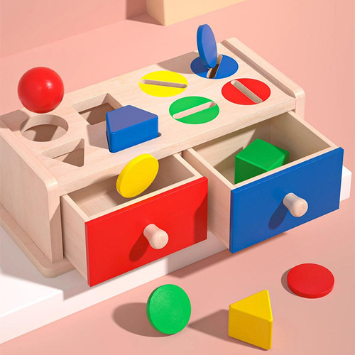 Cajas De Objetos Juguete Para Bebés Educativo Con Cajones