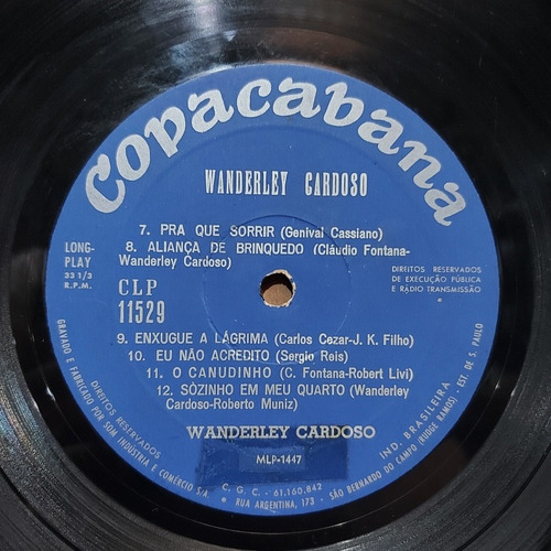 Vinil Lp Wanderley Cardoso