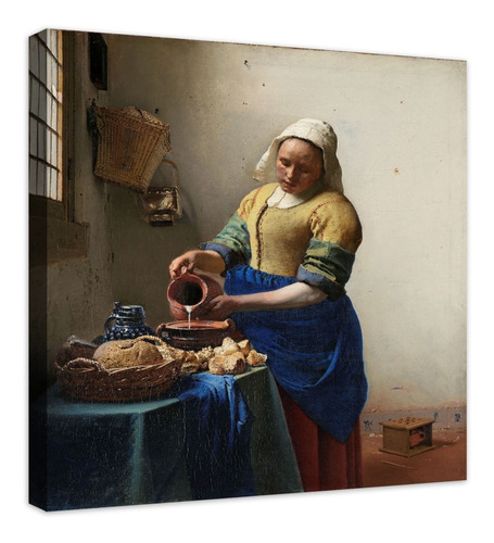 Cuadro Decorativo Canvas La Lechera Johannes Vermeer