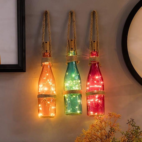 J Paquete De 30 Luces Para Botellas De Vino Con Corcho