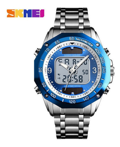 Relojes Electrónicos Skmei 1493 Calendar Para Hombre Color Del Fondo Azul