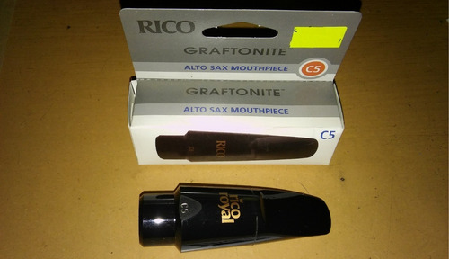 Imagen 2 de 3 de Boquilla Rico Royal Graftonite Saxo Alto C5 Rrgmpcasxc5