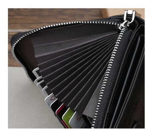 Linda Cartera Monedero Billetera Tarjetero Para Mujer Dama Color Negro