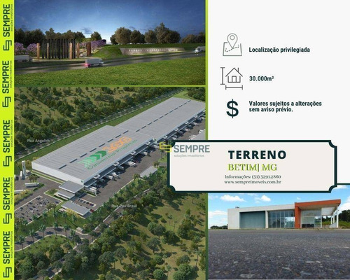 Imagem 1 de 25 de Terreno Industrial À Venda Em Betim/mg - Te0012