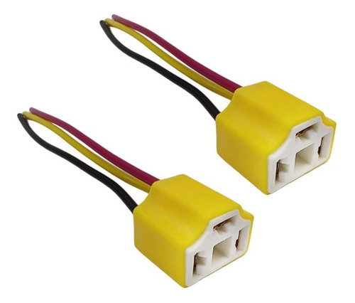 2 X Soquete Em Porcelana Para Farol H4 C/fio 1,5mm