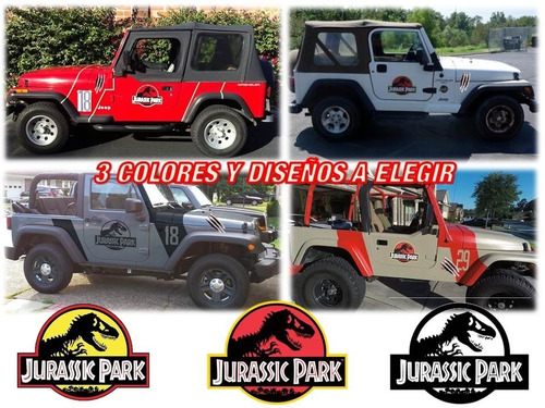 Stickers Para Jeep Jurassic Park Accesorios Off Road 4x4 | Envío gratis
