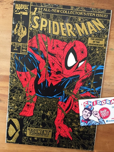 Comic - Spider-man #1 Torment Todd Mcfarlane Gold Variant Vg