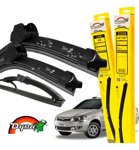 Limpador Parabrisas Fiat Palio Weekend 2004 A 2007 Dyna Kit