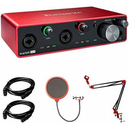 Scarlett 3rd Gen 4 In Out Usb Audio Bundle With 2x Deco Xv