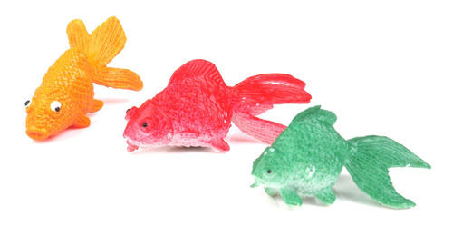 24pcs Plástico Marine Animal Tortuga Goldfish Model Kids 