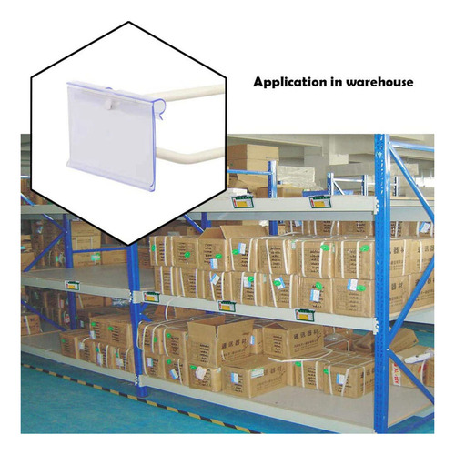 Portaetiquetas De Plástico Transparente Para Estantes De Ala