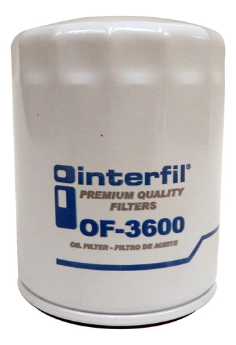 Filtro Aceite Interfil Para Ford F-100 Ranger 2.5l 1998-2000