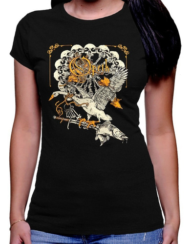 Camiseta Premium Dama Estampada Opeth Ganzo