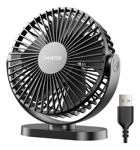 Gaiatop Ventilador De Escritorio Usb, Potente Ventilador Por