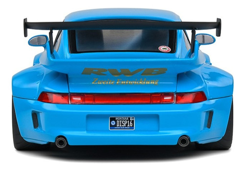 Porsche 911 Type 993 Bodykit Shingen Rwb Escala 1:18 Solido Color Agua