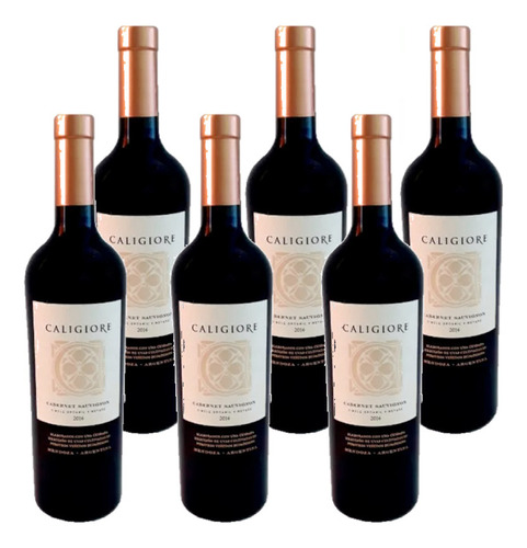 Vino Caligiore Organico Cabernet Sauvignon Caja X 6 Unidades