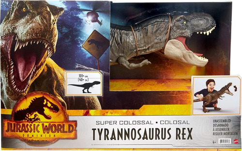 Dinosaurios Jurassic World T Rex Colosal 101cm Original