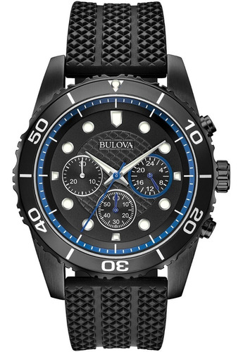 Reloj Bulova Para Hombre 43 Mm Mod. 98a211 Original (Reacondicionado)
