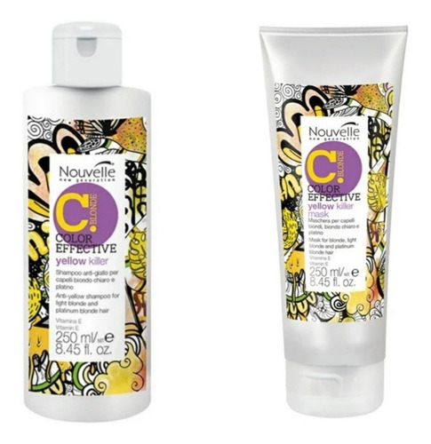 Pack Shampoo Y Mascara Yellow Killer Nouvelle 250 Ml 