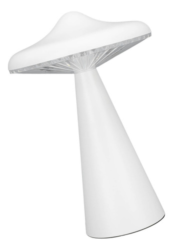 Mesa Led Con Forma De Hongo Blanco, Recargable Por Usb, Táct
