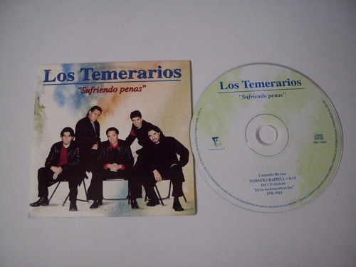 Los Temerarios Cd Single - Sufriendo Penas - Fonovisa 2001