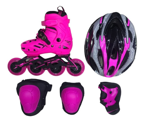 Combo Patines Canariam Magic Pro Plus + Kit De Proteccion