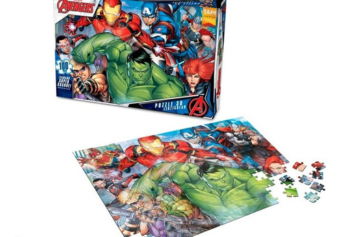 Avengers Puzzle Lenticular 100 Pzs